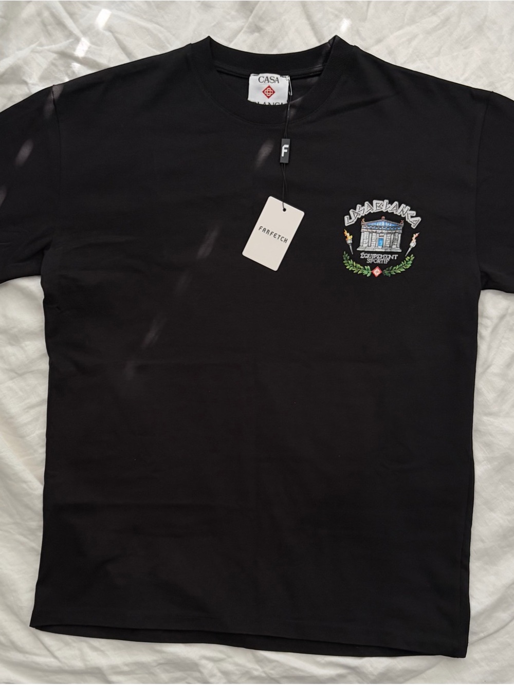 Casablanca Equipment Sportif Black Logo Graphic Men's Tee